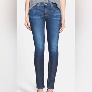 AG Adriano Goldshmied The Stilt Cigarette Leg Jeans | Medium Blue Wash | Size 24